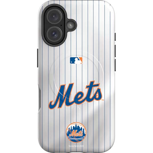 MLB New York Mets Home Jersey iPhone 16 Plus Magsafe Impact Case